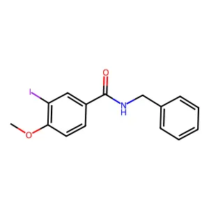 N-benzyl-3-iodo-4-methoxybenzamide structure