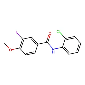 N-(2-chlorophenyl)-3-iodo-4-methoxybenzamide structure