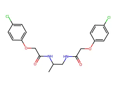 2-(4-chlorophenoxy)-N-[2-[[2-(4-chlorophenoxy)acetyl]amino]propyl]acetamide structure