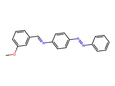 N-[(E)-(3-methoxyphenyl)methylidene]-4-[(E)-phenyldiazenyl]aniline structure