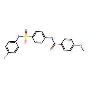 N-(4-{[(4-fluorophenyl)amino]sulfonyl}phenyl)-4-methoxybenzamide structure