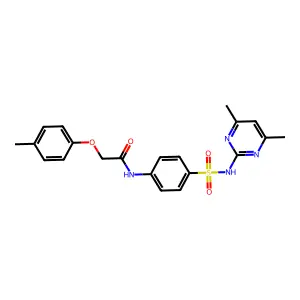 N-[4-(4,6-Dimethyl-pyrimidin-2-ylsulfamoyl)-phenyl]-2-p-tolyloxy-acetamide structure