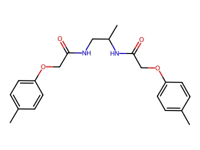 2-(4-methylphenoxy)-N-[2-[[2-(4-methylphenoxy)acetyl]amino]propyl]acetamide structure