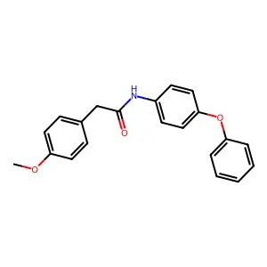 2-(4-methoxyphenyl)-N-(4-phenoxyphenyl)acetamide structure