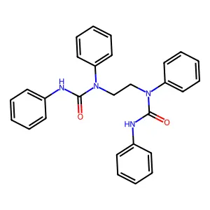 1,3-diphenyl-1-[2-[N-(phenylcarbamoyl)anilino]ethyl]urea structure