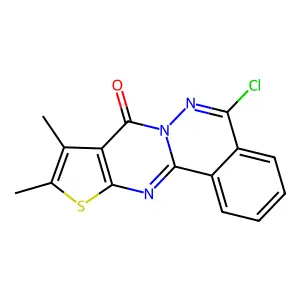 5-Chloro-8,9-dimethyl-10-thia-6,6a,11-triaza-cyclopenta[b]phenanthren-7-one structure