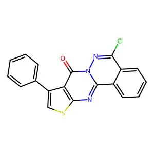5-Chloro-9-phenyl-7-hydrophthalazino[2,1-a]thiopheno[2,3-d]pyrimidin-8-one structure