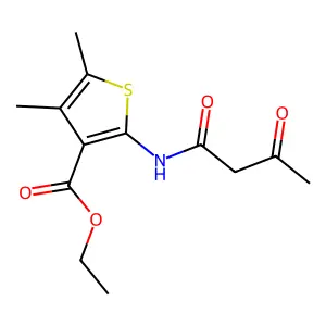Ethyl 4,5-dimethyl-2-(3-oxobutanamido)thiophene-3-carboxylate structure