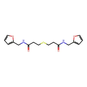 3,3'-Thiobis[N-furfurylpropionamide) structure