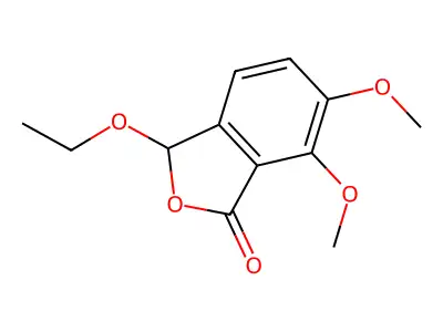 3-Ethoxy-6,7-dimethoxy-phthalide structure