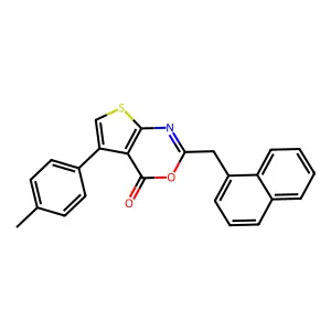 5-(4-Methylphenyl)-2-(naphthalen-1-ylmethyl)thieno[2,3-d][1,3]oxazin-4-one structure