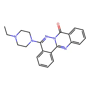 5-(4-ethylpiperazin-1-yl)-8H-phthalazino[1,2-b]quinazolin-8-one structure