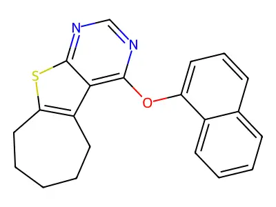 3-(naphthalen-1-yloxy)-8-thia-4,6-diazatricyclo[7.5.0.0^{2,7}]tetradeca-1(9),2(7),3,5-tetraene structure