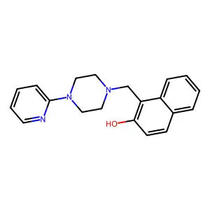 1-{[4-(Pyridin-2-yl)piperazin-1-yl]methyl}naphthalen-2-ol structure