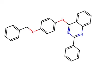 4-[4-(Benzyloxy)phenoxy]-2-phenylquinazoline structure