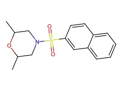 2,6-Dimethyl-4-(2-naphthylsulfonyl)morpholine structure