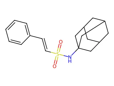 N-(1-adamantyl)-2-phenylethenesulfonamide structure