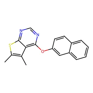 5,6-Dimethyl-4-(naphthalen-2-yloxy)thieno[2,3-d]pyrimidine structure