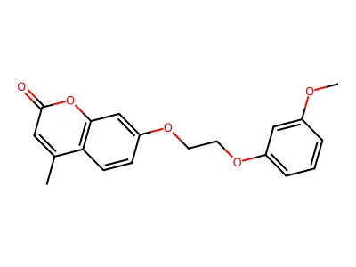 7-[2-(3-Methoxyphenoxy)ethoxy]-4-methylchromen-2-one structure