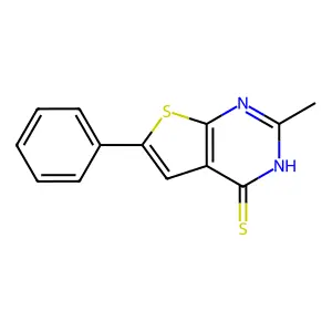 2-Methyl-6-phenylthieno[2,3-d]pyrimidine-4-thiol structure