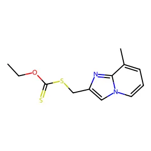 Ethoxy[({8-methylimidazo[1,2-a]pyridin-2-yl}methyl)sulfanyl]methanethione structure