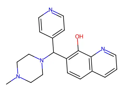 7-[(4-Methylpiperazin-1-yl)(pyridin-4-yl)methyl]quinolin-8-ol structure