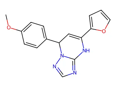 5-(Furan-2-yl)-7-(4-methoxyphenyl)-4,7-dihydro[1,2,4]triazolo[1,5-a]pyrimidine structure