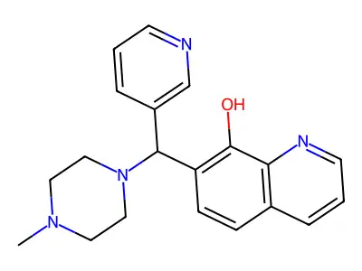 7-((4-Methylpiperazin-1-yl)(pyridin-3-yl)methyl)quinolin-8-ol structure