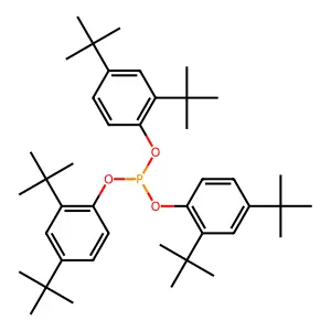 Tris(2,4-di-tert-butylphenyl) phosphite structure