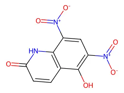 5-hydroxy-6,8-dinitro-1H-quinolin-2-one structure
