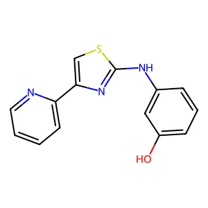 3-[(4-Pyridin-2-yl-1,3-thiazol-2-yl)amino]phenol structure