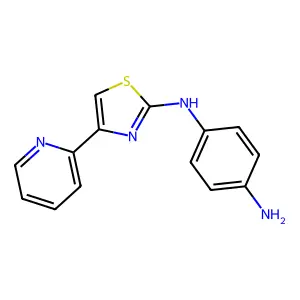N-(4-Pyridin-2-yl-thiazol-2-yl)benzene-1,4-diamine structure