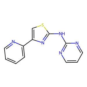 4-pyridin-2-yl-N-pyrimidin-2-yl-1,3-thiazol-2-amine structure
