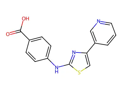 4-(4-Pyridin-3-yl-thiazol-2-ylamino)-benzoic acid structure