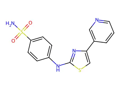 4-(4-Pyridin-3-yl-thiazol-2-ylamino)-benzenesulfonamide structure