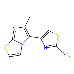4-(6-Methyl-imidazo[2,1-b]thiazol-5-yl)-thiazol-2-ylamine structure