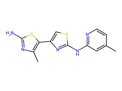 4'-Methyl-N2-(4-methyl-2-pyridinyl)(4,5'-bithiazole)-2,2'-diamine structure