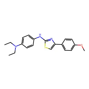 N-[4-(diethylamino)phenyl]-N-[4-(4-methoxyphenyl)-1,3-thiazol-2-yl]amine structure