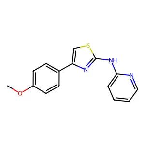 N-[4-(4-methoxyphenyl)-1,3-thiazol-2-yl]pyridin-2-amine structure