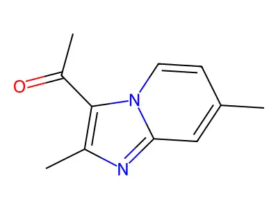 1-(2,7-Dimethylimidazo[1,2-a]pyridin-3-yl)-1-ethanone structure
