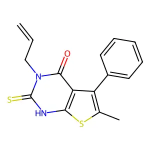 3-allyl-6-methyl-5-phenyl-2-thioxo-2,3-dihydrothieno[2,3-d]pyrimidin-4(1H)-one structure