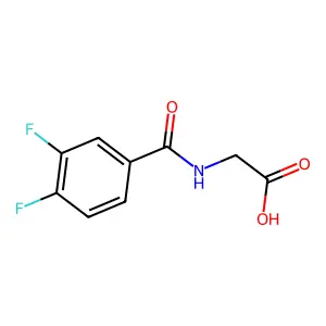 2-[(3,4-Difluorophenyl)formamido]acetic acid structure