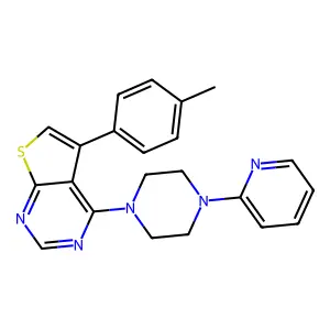 5-(4-Methylphenyl)-4-(4-pyridin-2-ylpiperazin-1-yl)thieno[2,3-d]pyrimidine structure