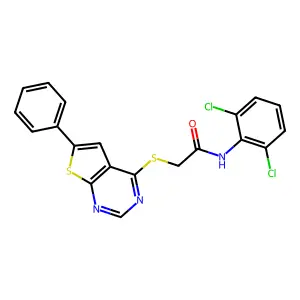 C20H13Cl2N3OS2 structure