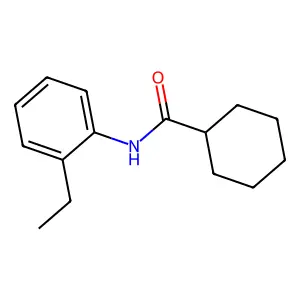 N-(2-ethylphenyl)cyclohexanecarboxamide structure