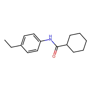 N-(4-ethylphenyl)cyclohexanecarboxamide structure
