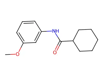 N-(3-methoxyphenyl)cyclohexanecarboxamide structure
