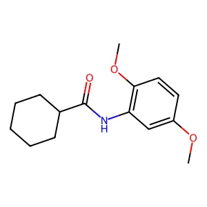 N-(2,5-dimethoxyphenyl)cyclohexanecarboxamide structure