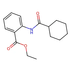 Ethyl 2-[(cyclohexylcarbonyl)amino]benzoate structure