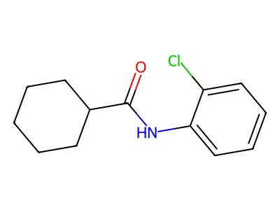 N-(2-chlorophenyl)cyclohexanecarboxamide structure
